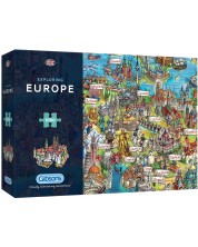 Παζλ Gibsons  1000 κομμάτια - Εξερεύνηση της Ευρώπης